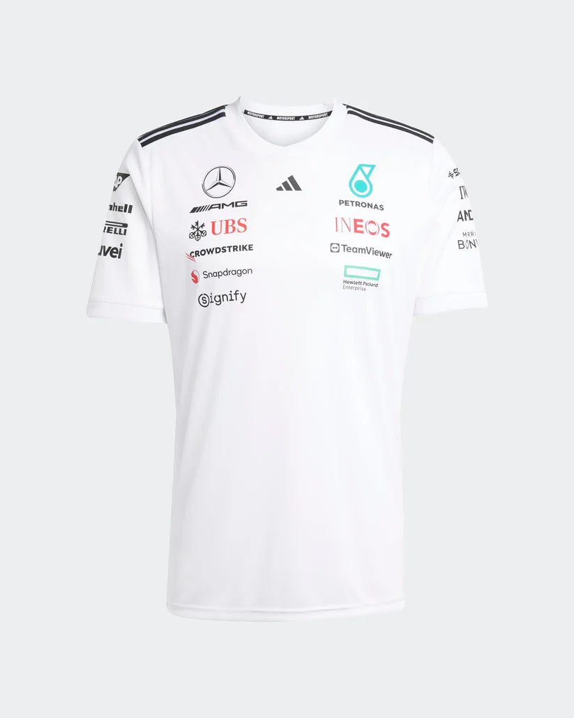 Mercedes AMG Playera Blanca Equipo 2025