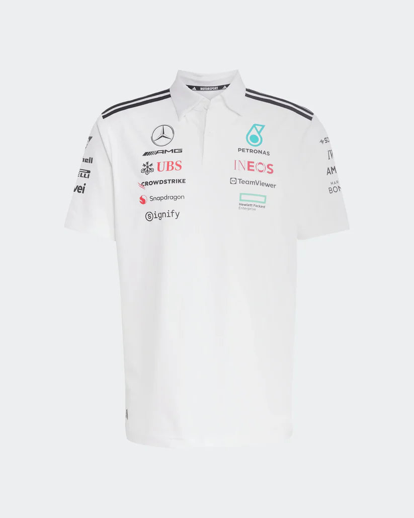 Mercedes AMG Polo Blanco Equipo 2025