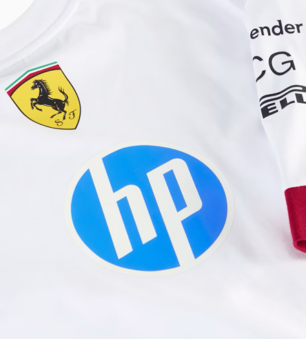 Ferrari Remera SF Drivers Blanca