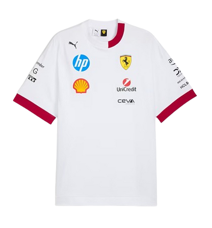 Ferrari Remera SF Drivers Blanca